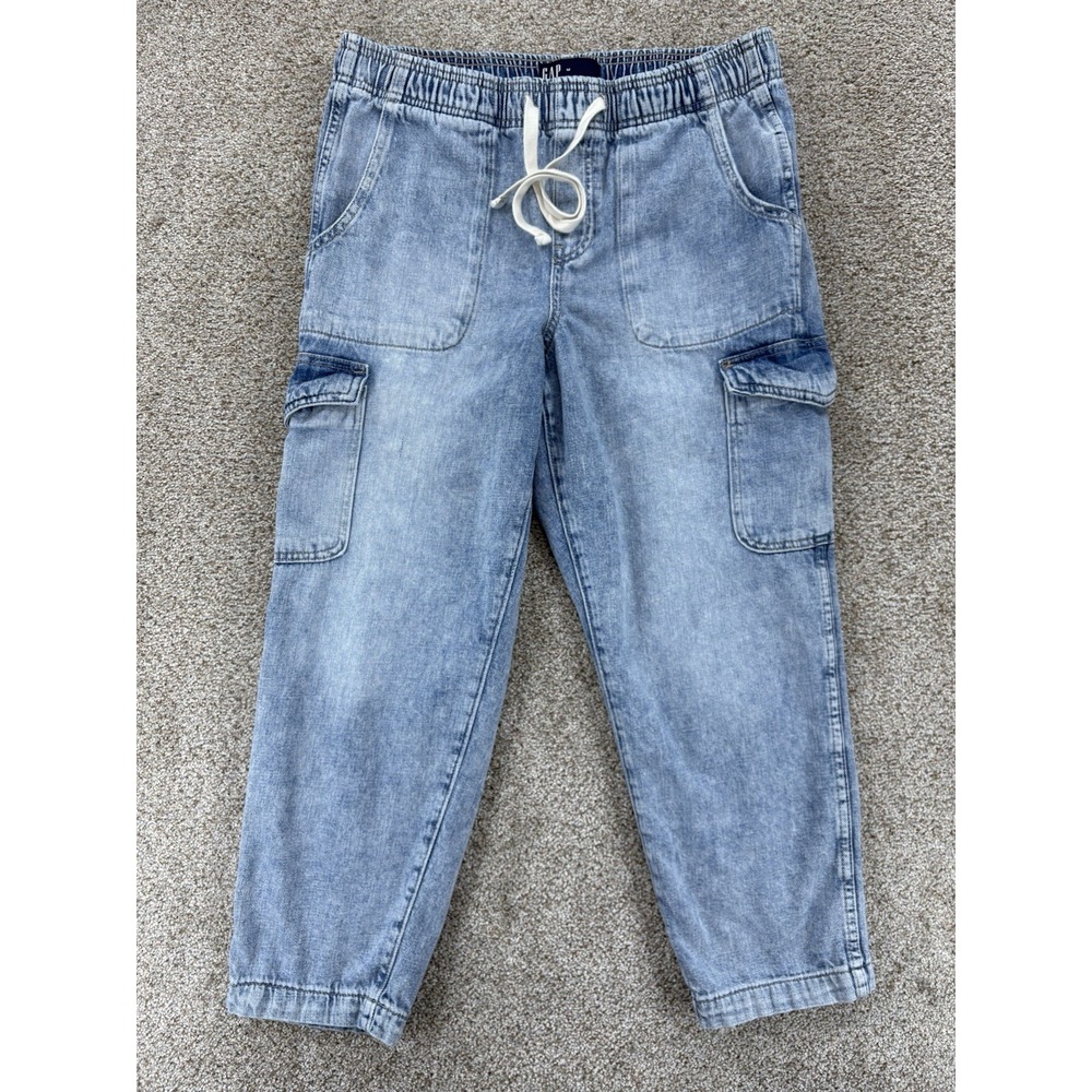 GAP Light Blue Cropped Cargo Pants